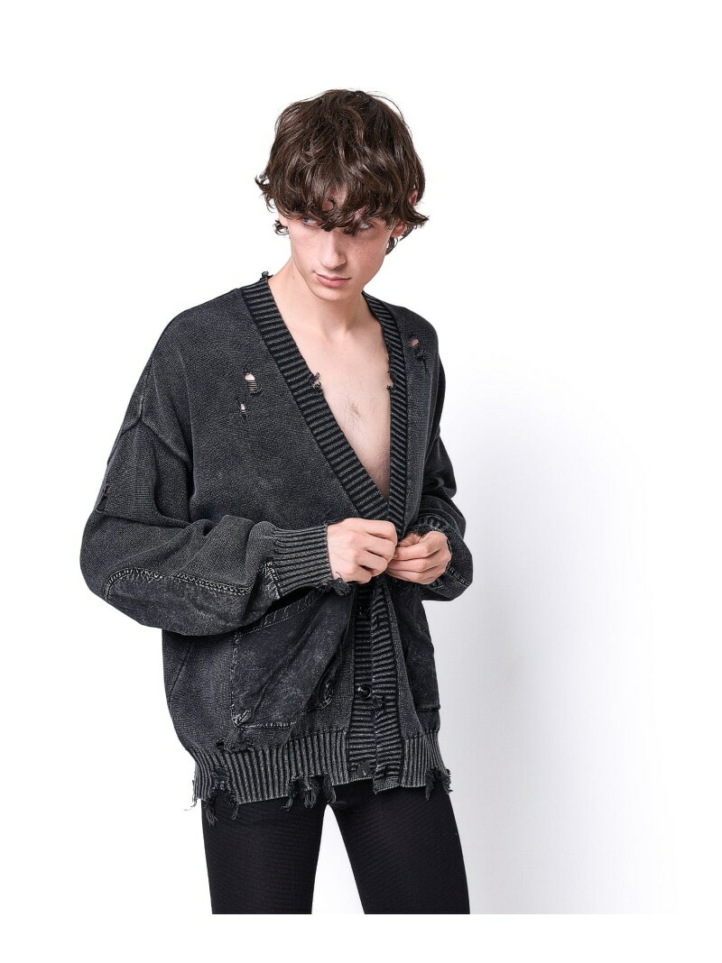 LHP DankeSchon/ダンケシェーン/MILS KNIT CARDIGAN エルエイチピー トップス カーディガン ブラック ベージュ【送料無料】のサムネイル