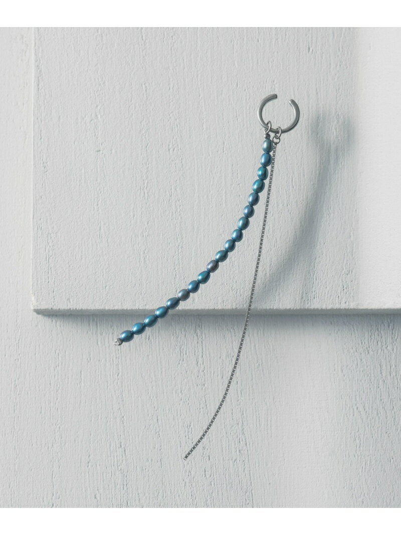 and cloud Color Pearl 3way Blue Earring / Single アンドクラウド アクセサリー・腕時計 イヤリング・イヤーカフ ブラック【送料無料】