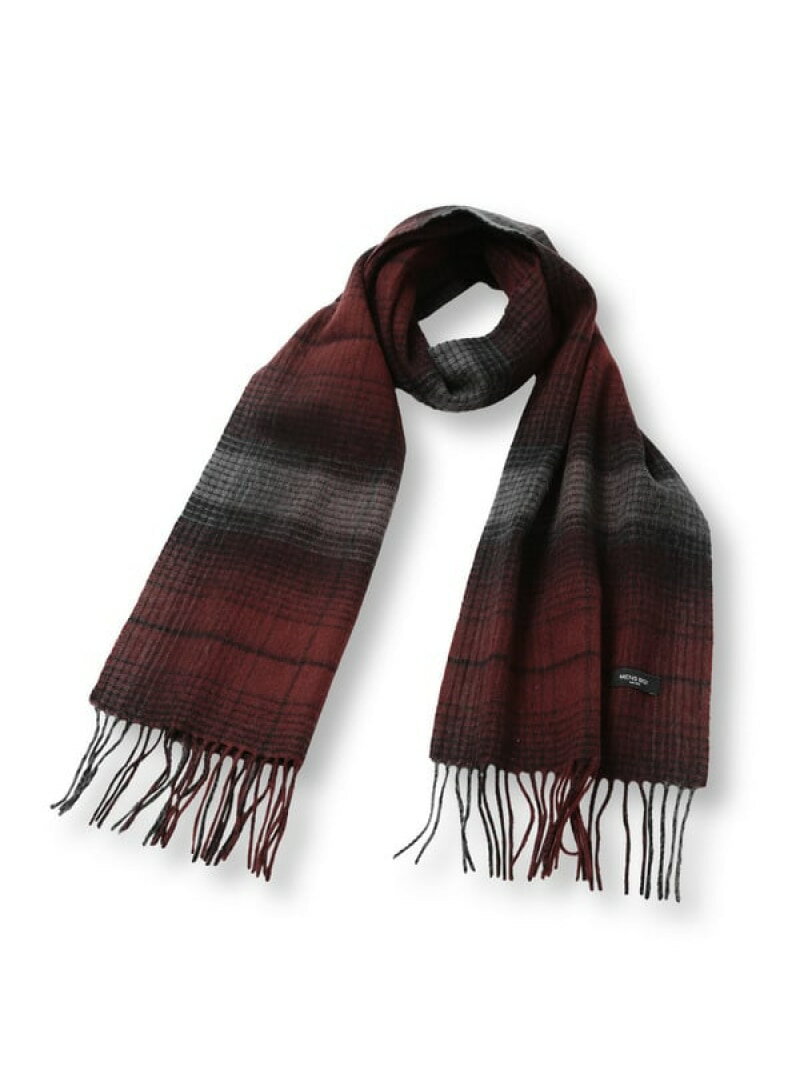 【SALE/50%OFF】MEN'S BIGI ウールチェックマフラー メンズ ビギ ファッション雑貨 マフラー・ストール・ネックウォーマー ネイビー ブラック レッド【RBA_E】【送料無料】