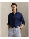 POLO RALPH LAUREN クラシック フィット リネンコットン シャツ ラルフローレン トップス シャツ・ブラウス ネイビー【送料無料】(4)