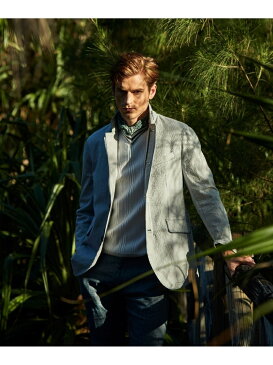 JOSEPH ABBOUD 【ストレッチ素材】サッカーストライプ ジャケット ジョセフアブード コート/ジャケット テーラードジャケット ネイビー【送料無料】