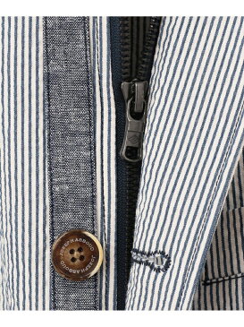 JOSEPH ABBOUD 【ストレッチ素材】サッカーストライプ ジャケット ジョセフアブード コート/ジャケット テーラードジャケット ネイビー【送料無料】