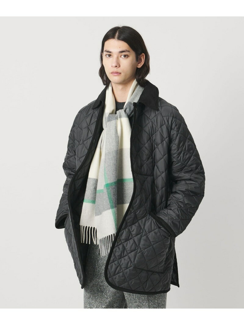 UNITED ARROWS 【別注】＜LAVENHAM＞ ラグラン キルティング ミドルコート ユナイテッドアローズ ジャケット・アウター その他のジャケット・アウター グレー ブラック ブラウン【送料無料】