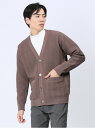 【SALE/50%OFF】TAKA-Q エステルヘリンボン Vネック ニットカーディガン タカキュー トップス カーディガン グレー カーキグリーン ベージュ【...