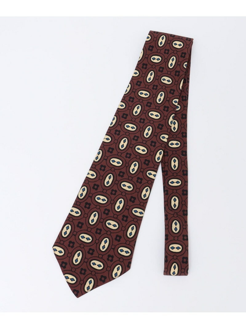 【SALE/60%OFF】SHIPS MEN Fratelli Luigi: シルク プリント チェーン ネクタイ シップス スーツ・フォーマル ネクタイ・蝶ネクタイ ブルー レッド【RBA_E】【送料無料】