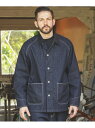 MR.OLIVE RINSE WASH 12oz CRUNCH DEINIM /5-BUTTON COVERALL ミスターオリーブ ジャケット・アウター カバーオール・ワークジャケット ブラック ネイビー【先行予約】*【送料無料】