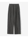 【SALE/40%OFF】Bshop mando | <別注>イージートラウザーズ MEN ビショップ パンツ その他のパンツ ブラック グリーン【RBA_E】...