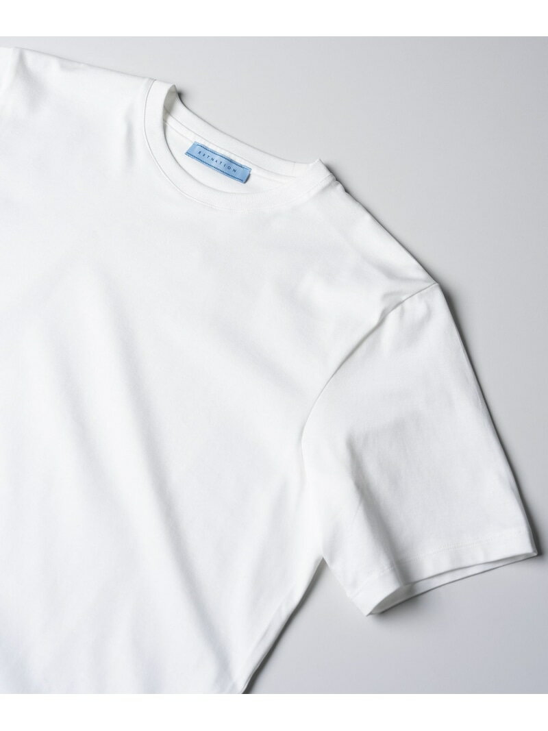 ESTNATION クルーネックショートスリーブカットソー＜EVER KEEP＞ エストネーション トップス その他のトップス ホワイト ネイビー グレー ブラック【送料無料】