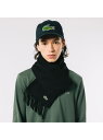 ラコステ マフラー 【SALE／30%OFF】LACOSTE サスティナブルミニマルマフラー ラコステ ファッション雑貨 マフラー・ストール・ネックウォーマー ブラック グリーン ネイビー ベージュ グレー ブルー【RBA_E】【送料無料】