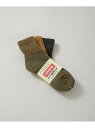 NANO universe Healthknit/シンカーカラー無地 ソックス 3足セット ナノユニバース 靴下・レッグウェア その他の靴下・レッグウェア