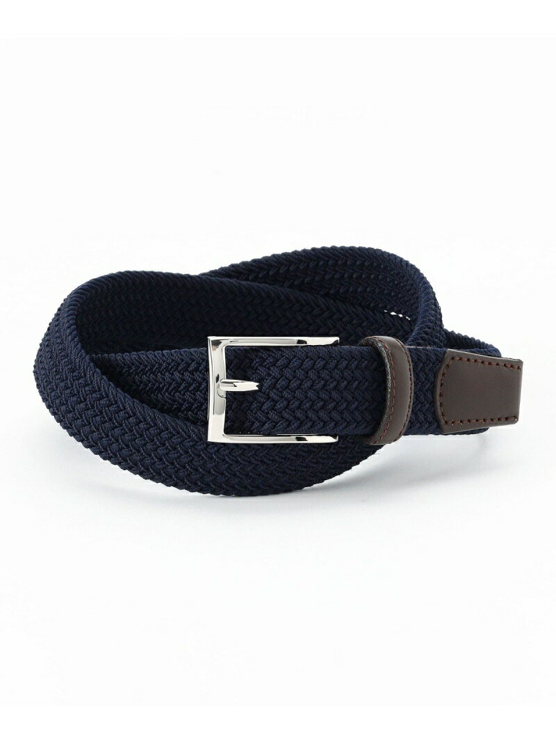 【SALE／50%OFF】COMME CA ISM ゴム メッシュベルト コムサイズム ファッション雑貨 ベルト ネイビー ブラック【RBA_E】