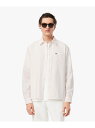 【SALE/40%OFF】LACOSTE ロンドンオックスフォードストライプシャツ ラコステ トップス シャツ・ブラウス ホワイト ブルー【RBA_E】【送料無料】
