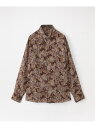 LOVELESS シアーペイズリーシャツ ラブレス トップス シャツ・ブラウス ブラウン ネイビー【送料無料】