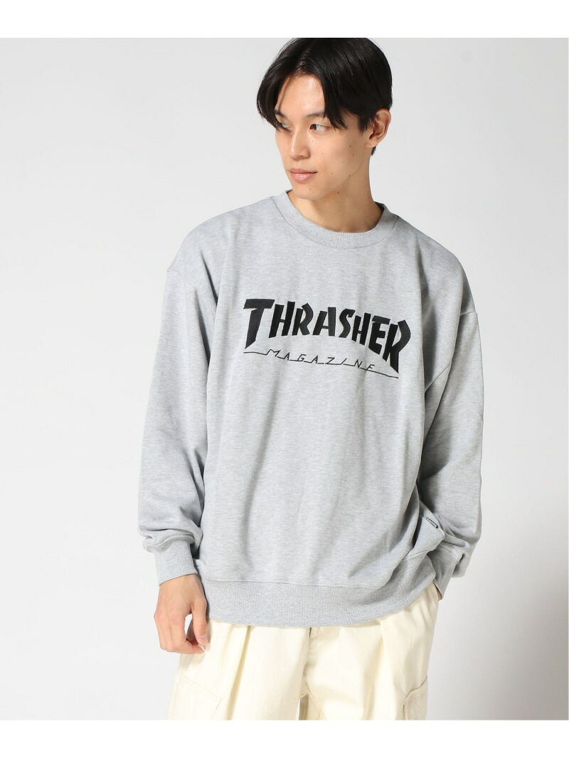 【SALE／20%OFF】THRASHER THRASHER/(M)MAG LOGO クルー スウェット トレーナー スラッシャー　バイ　リフルページ トップス スウェット・トレーナー ホワイト ブラック グレー【RBA_E】【送料無料】