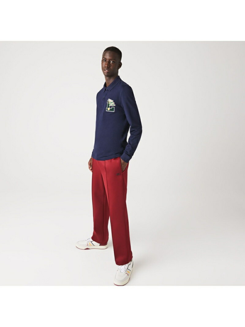 【SALE／40%OFF】LACOSTE イニシャルワッペン長袖ポロシャツ ラコステ カットソー ポロシャツ レッド ネイビー【RBA_E】【送料無料】