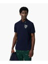 【SALE/40%OFF】LACOSTE コットンタッチウルトラドライゴルフポロシャツ ラコステ トップス ポロシャツ ネイビー ピンク【RBA_E】【送料無料】(4)