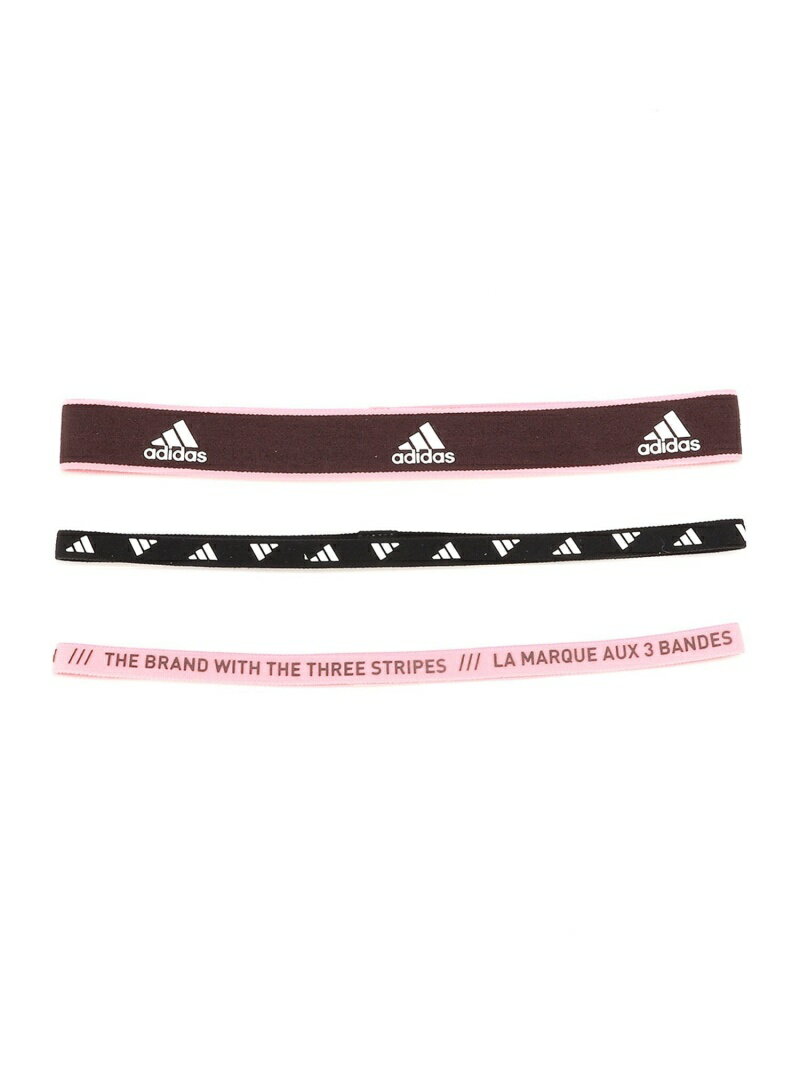 adidas Sports Performance トレーニング ヘッドバンド 3点セット [Training Headbands 3 Per Pack] アディダス アディダス 帽子/ヘア小物 カチューシャ/ヘアバンド ブラック ピンク