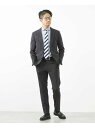 MEN'S MELROSE マイクロパターン/ウォッシャブルスーツ メンズメルローズ スーツ・フォーマル セットアップスーツ ネイビー グレー【送料無料】