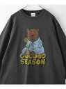 【SALE/50%OFF】coen ベアピグメントプリントロングスリーブTシャツ コーエン トップス スウェット・トレーナー グレー ホワイト【RBA_E】