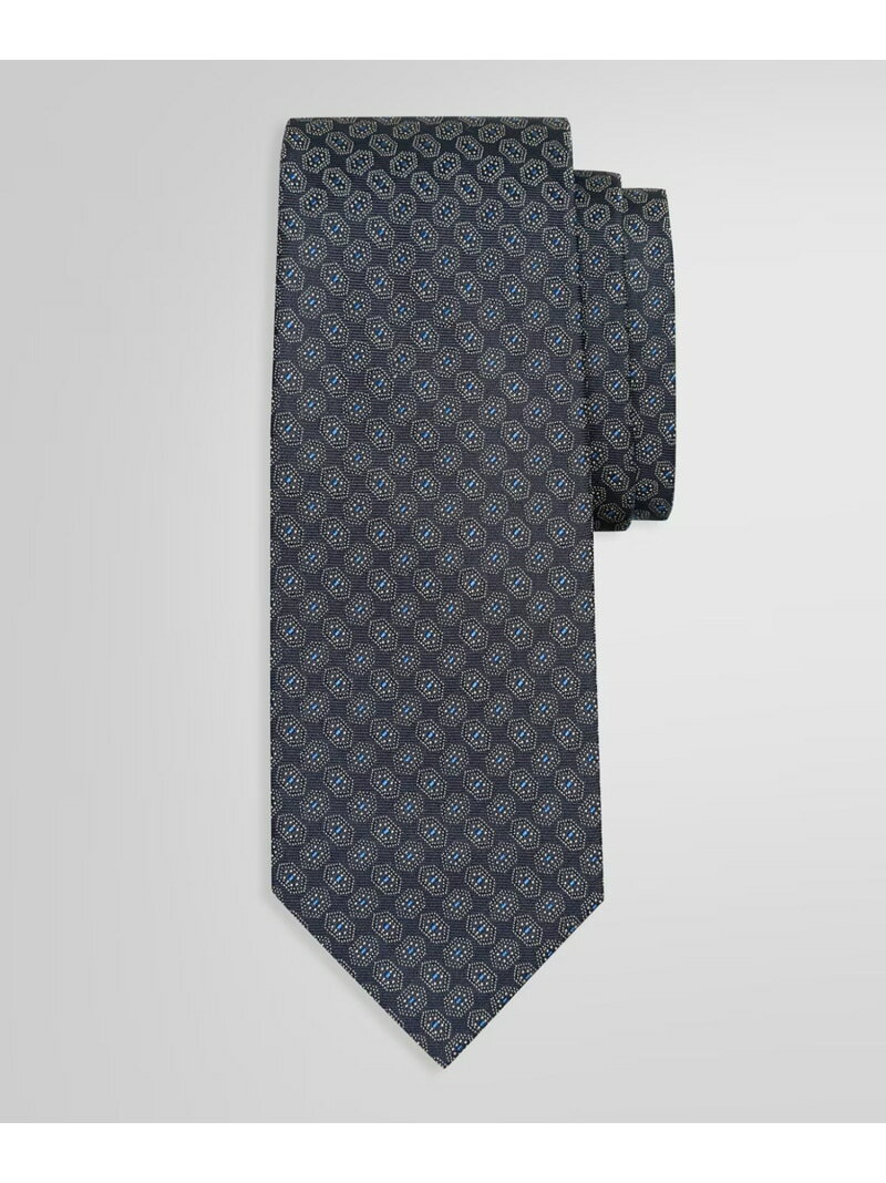 【SALE/20%OFF】BROOKS BROTHERS シルク ジオメトリック ジャカードタイ ブルックス ブラザーズ スーツ・フォーマル ネクタイ・蝶ネクタイ ネイビー ブラウン【RBA_E】【送料無料】