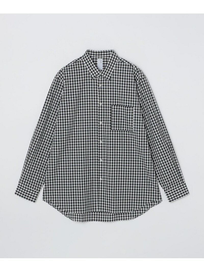 【SALE／55%OFF】SHIPS MEN 【City Ambient Products別注】benine9: GINGHAM CHECK SHIRT シップス トップス シャツ・ブラウス ブラック【RBA_E】【送料無料】