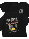 BEN DAVIS / WHITE LABEL 【BEN DAVIS(ベンデイビス)】SOUVENIR EMB TEE / Tシャツ クルーネック 半袖 オーバーサイズ ワンポイント 刺繍 ナバル トップス カットソー・Tシャツ ブラック カーキグリーン ホワイト【送料無料】