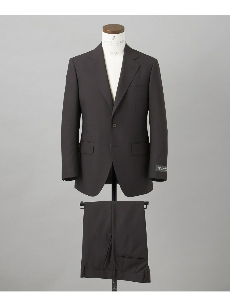GOTAIRIKU 【DORMEUIL】トロピカルアマデウス スーツ(ブラック) ゴタイリク スーツ・フォーマル セットアップスーツ ブラック【送料無料】