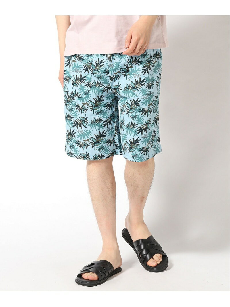 【SALE/55%OFF】COMME CA MEN COMME CA MEN/コムサ ハーフパンツ 高嶋ちぢみ楊柳リーフ柄 ボディライフ パンツ その他のパンツ ベージュ ブルー グリーン【RBA_E】
