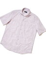 【SALE/60%OFF】MEN'S BIGI フラワーJQシャンブレーハーフスリーブシャツ メンズ ビギ トップス シャツ・ブラウス ブルー ホワイト ピンク【RBA_E】【送料無料】