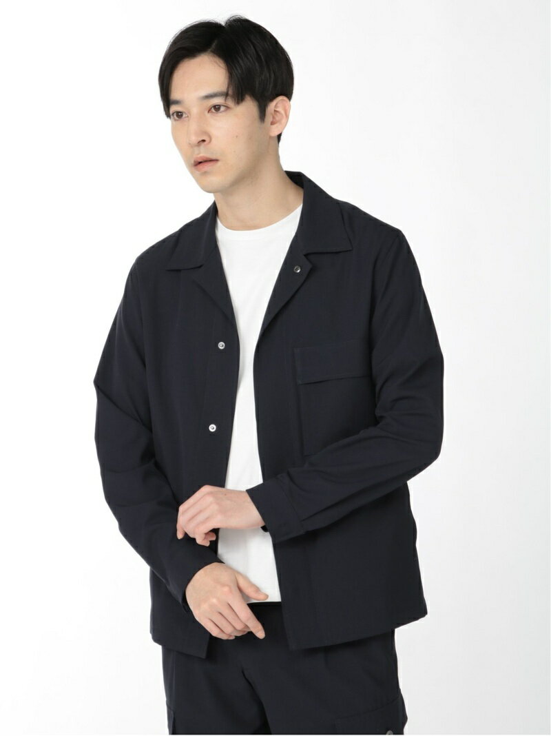 【SALE/50%OFF】TAKA-Q 軽量リップストップ シャツアウター(セットアップ可能) タカキュー スーツ・フォーマル セットアップスーツ ネイビー【RBA_E】【送料無料】