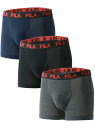 【SALE/5%OFF】FILA FILA ボクサーパンツ メンズ 大きいサイズ 3枚セット マルカワ インナー・ルームウェア ボクサーパンツ・トランクス【RB...