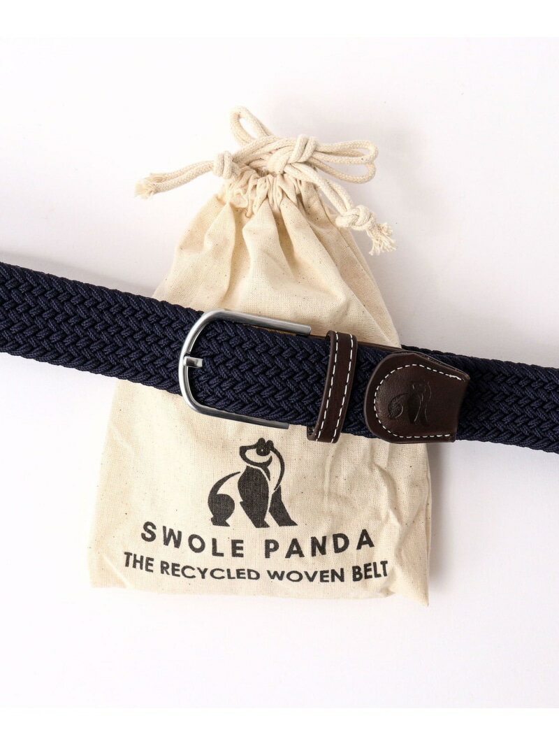 【SALE/50%OFF】NOLLEY'S goodman 【SWOLE PANDA/スウォール パンダ】RECYCLED WOVEN BELT SOLID ノーリーズ ファッション雑貨 ベルト ネイビー ブラウン ブラック【RBA_E】【送料無料】