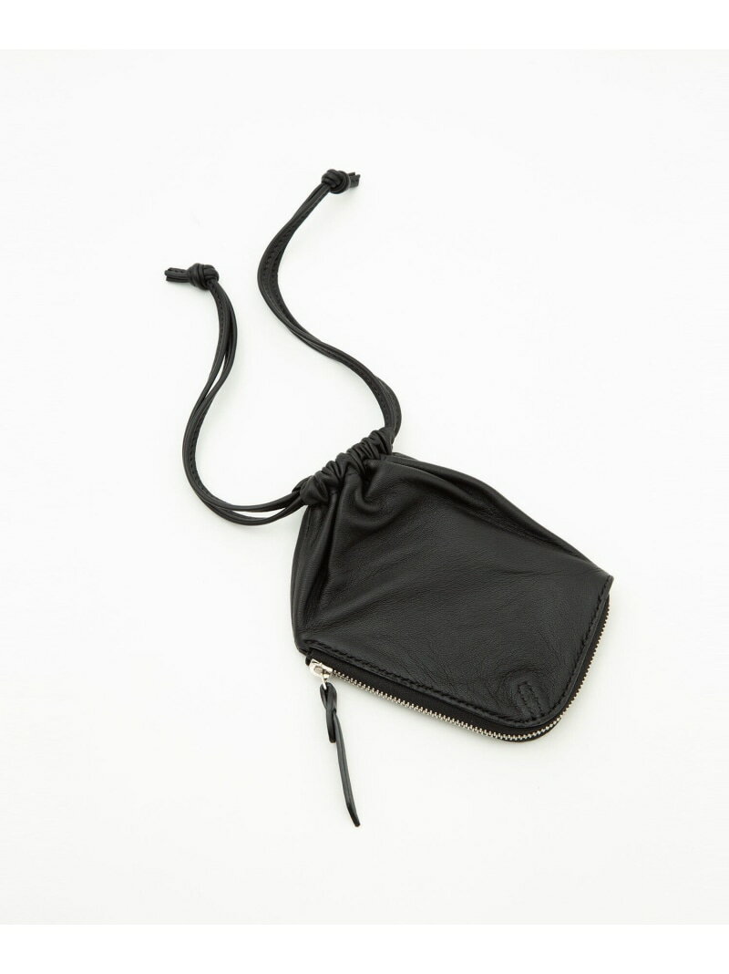 【SALE／50%OFF】NANO universe ED ROBERT JUDSON/drawstring L-zip purse ナノユニバース バッグ その他のバッグ ブラック ブルー【RBA_E】【送料無料】