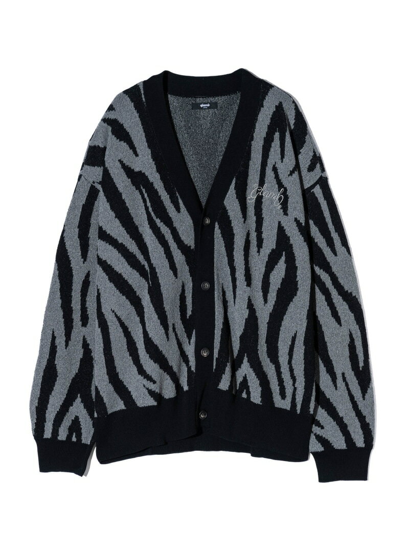 glamb Tiger Cardigan グラム トップス カーディガン グレー レッド【先行予約】*【送料無料】