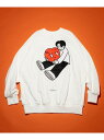 【SALE/65%OFF】Kurt Wu two side hug heart 刺繍 CREW SWEAT 24AW フリークスストア トップス スウェット・ト...