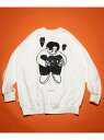 【SALE/65%OFF】Kurt Wu two side warm heart 刺繍CREW SWEAT 24AW フリークスストア トップス スウェット・ト...