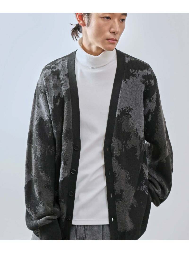 【SALE／50%OFF】JUNRED ダブルジャガードカーディガン ジュン スタンダード ピックス トップス カーデ..