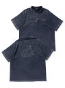 XLARGE CHEMICAL WASH SLANTED OG POLO SHIRT エクストララージ トップス ポロシャツ グレー ブラウン ブラック グリー...