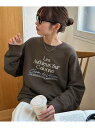 Discoat 【AW先行予約/ユニセックス】LesAuthieux刺繍ロゴスウェット ディスコート トップス カットソー・Tシャツ ブラウン ホワイト ベージュ【先行予約】*【送料無料】
