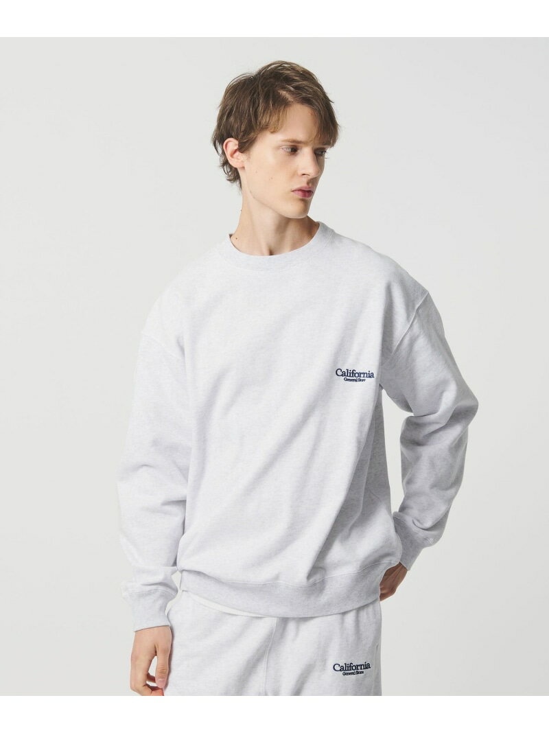 【SALE／10%OFF】California General Store ＜CGS.＞オーガニックコットン スウェット クルーネック ビューティー＆ユース　ユナイテッドアローズ トップス スウェット・トレーナー ワインレッド ブラウン グレー【RBA_E】【送料無料】