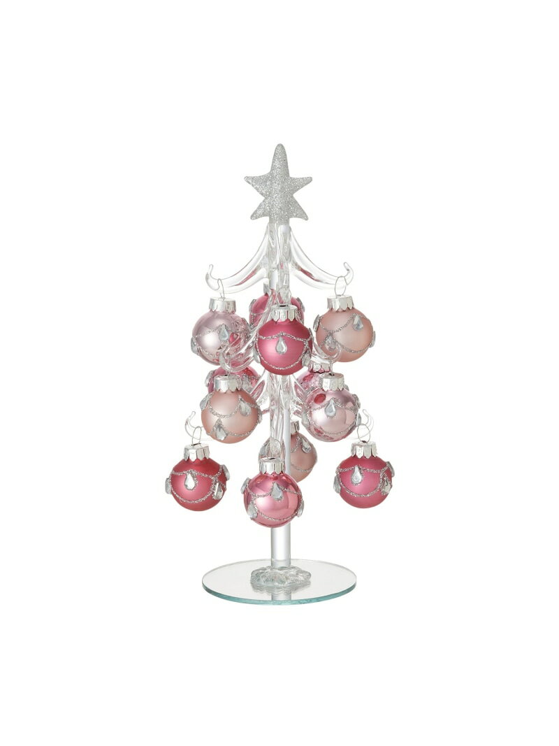 Francfranc ガラスツリー ボール M フランフラン インテリア・生活雑貨 オブジェ・置物・アート ピンクのサムネイル
