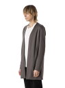 【SALE/30%OFF】ATTACHMENT ウール/ナイロンスムース ノーカラーロングカーディガン アタッチメント トップス カーディガン ブラック グレー...