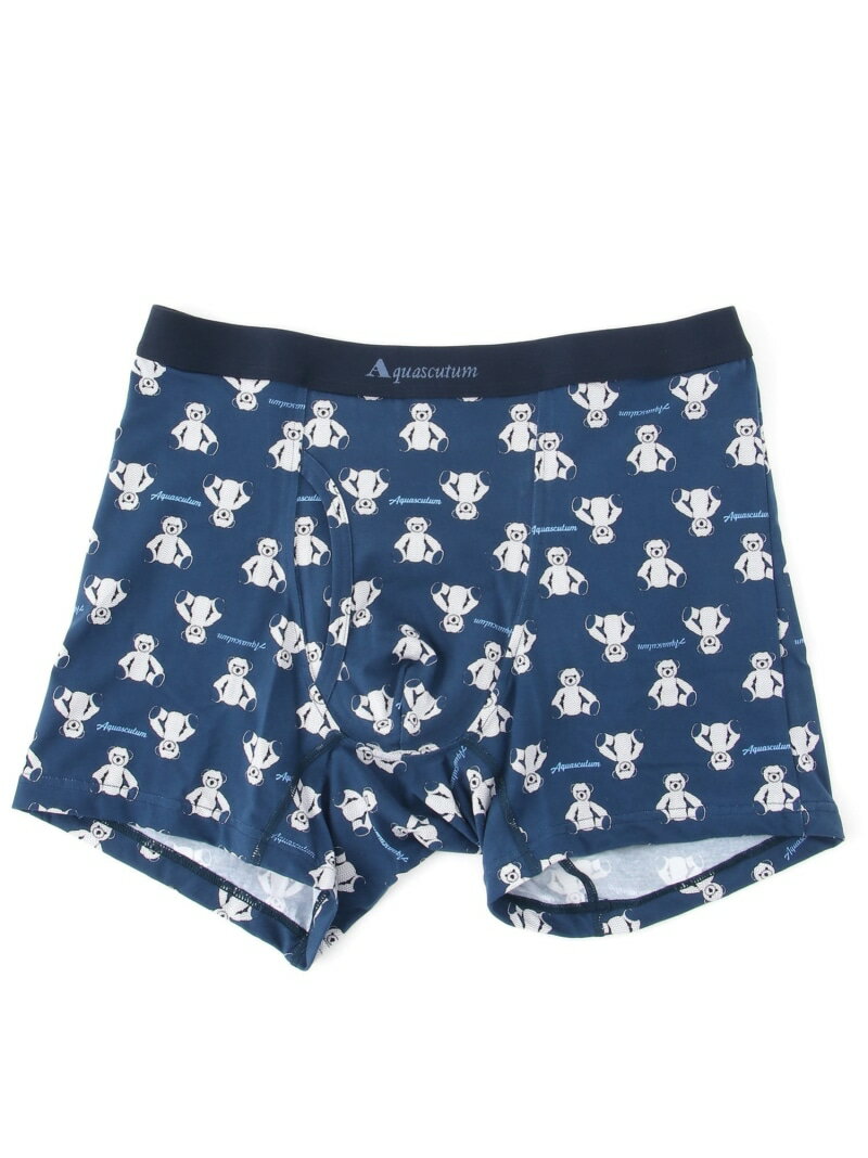 Aquascutum Aquascutum/(M)NEWAQボクサー/25S/テディベア レナウンインクス インナー・ルームウェア ボクサーパンツ・トランクス ブルー ネイビー【送料無料】