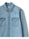 【SALE／2%OFF】Levi's Levi's デニムシャツ メンズ ウエスタン デニム 長袖 綿100 ラザル トップス シャツ・ブラウス ブルー【RBA_E】【送料無料】