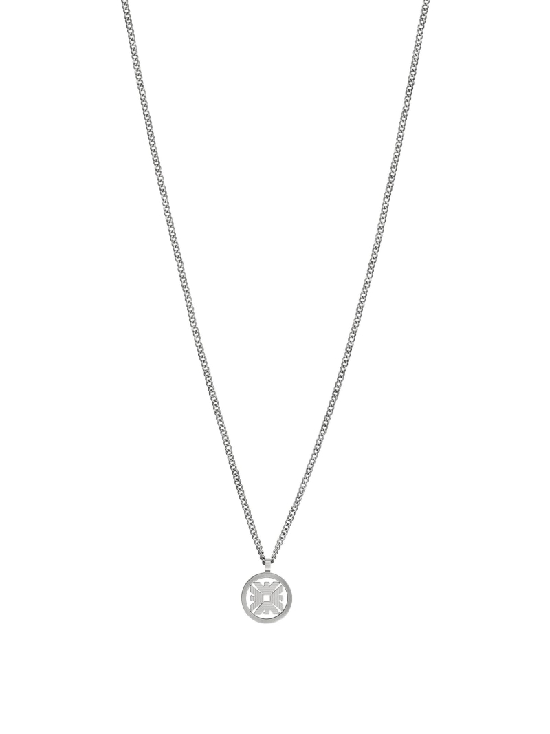 EMPORIO ARMANI Silver Tone Pendant EGS3040040 EHb`Xe[VC^[iVi t@bVG ̑̃t@bVG Vo[yz