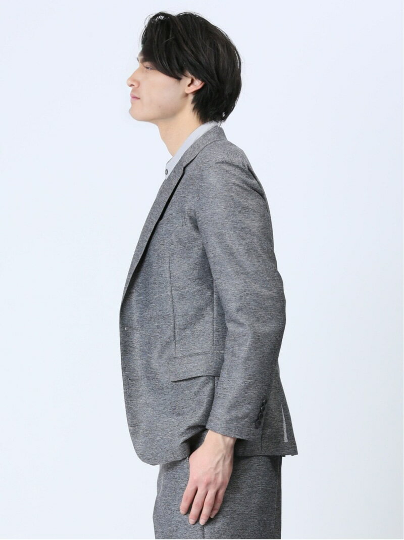 【SALE／50%OFF】TAKA-Q TechLinen スリムフィット 2ボタンジャケット グレー(セットアップ可能) タカキュー スーツ・フォーマル スーツジャケット グレー【RBA_E】【送料無料】