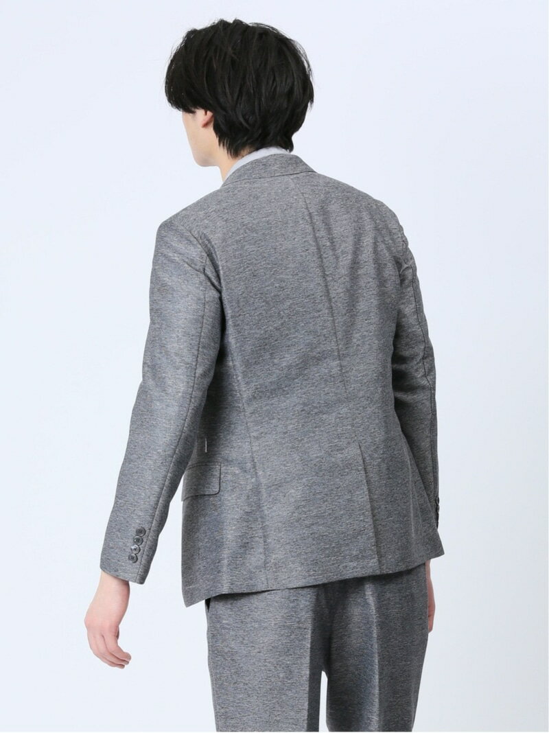 【SALE／50%OFF】TAKA-Q TechLinen スリムフィット 2ボタンジャケット グレー(セットアップ可能) タカキュー スーツ・フォーマル スーツジャケット グレー【RBA_E】【送料無料】