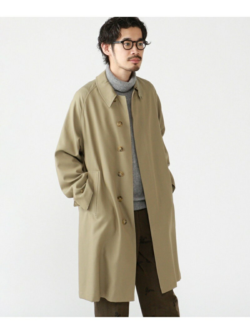 BEAMS MEN 【撥水】BEAMS PLUS / ウール バルマカーン コート 24SS ビームス メン ジャケット・アウター ステンカラーコート ベージュ【送料無料】