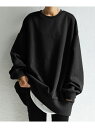 【SALE/63%OFF】SETUP7 SETUP7/オーバーサイズミニ裏毛スウェットトレーナー ワンマイルウェア リラックススタイル 長袖 セットアップセブン...