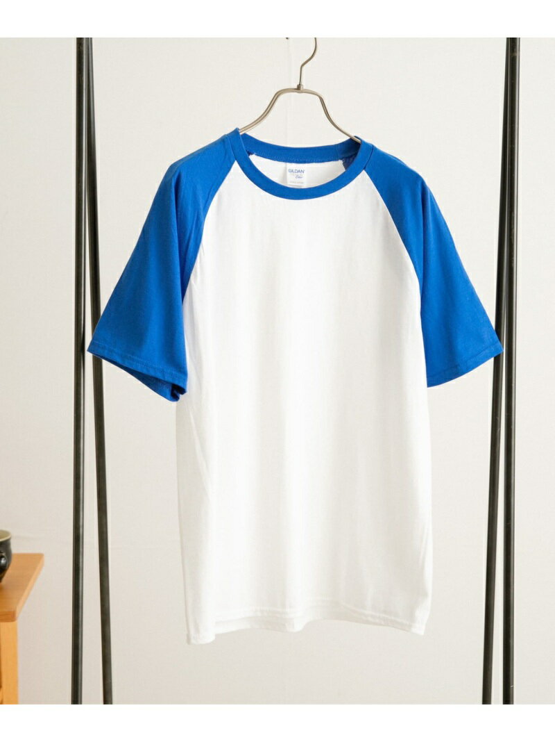 【SALE／66%OFF】ITEMS GILDAN Short Sleeve Raglan T-shirts アーバンリサーチアイテムズ カットソー Tシャツ ホワイト【RBA_E】